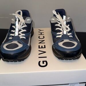Givenchy Blue and White Sneakers with Sporty Design